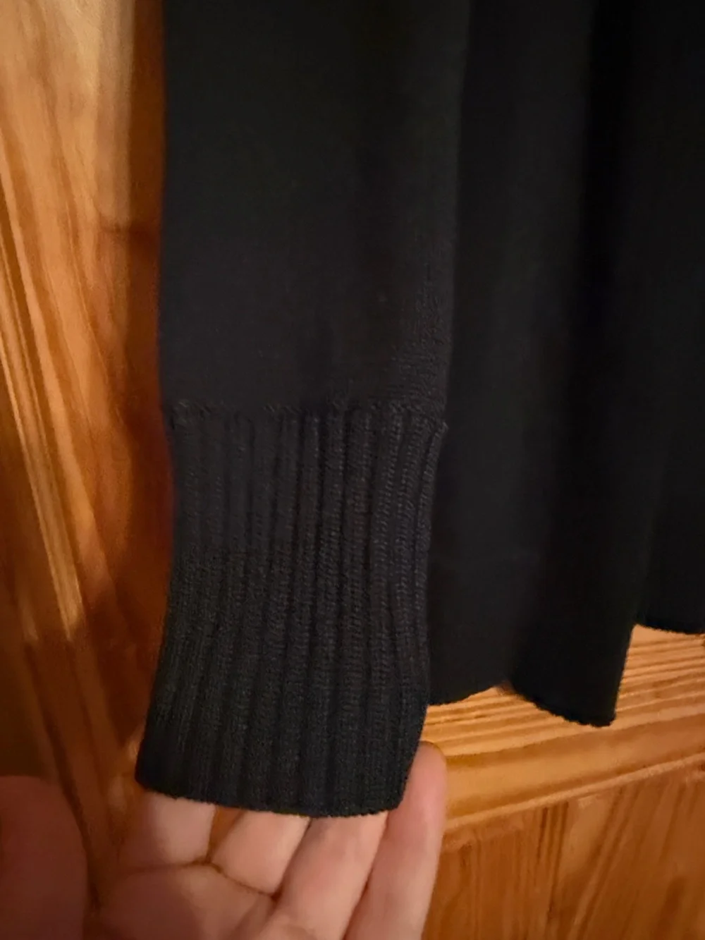 Ann Taylor Black Open-Front Longline Cardigan - Picture 5 of 7